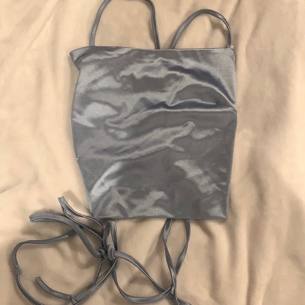 Satin Crop Top